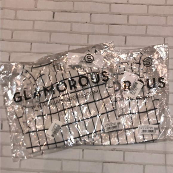 🆕Glamorous Grid Crop Top - White & Black - Picture 8 of 10